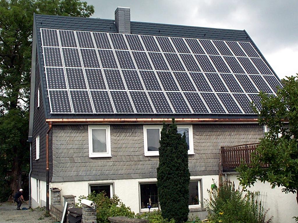 Integrierte Solaranlage